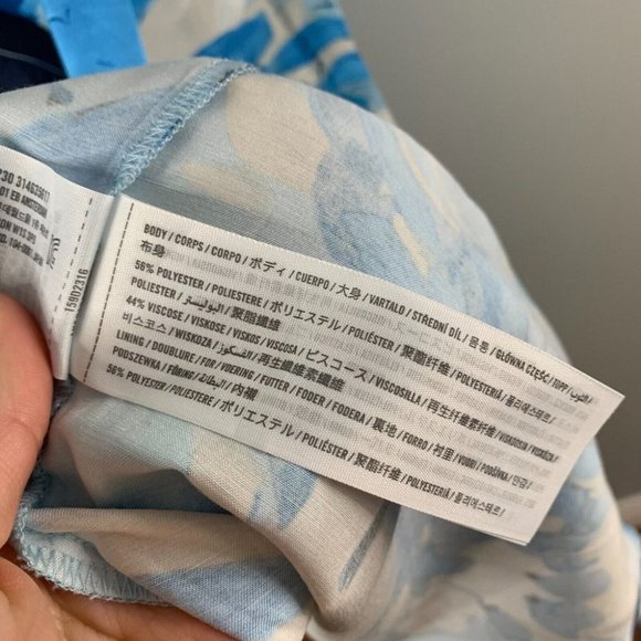 Abercrombie & Fitch Blue Floral Midi Dress - Picture 6 of 14